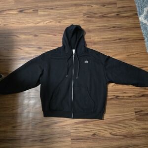 ALO Yoga Accolade Full Zip Hoodie. LARGE, Mint.